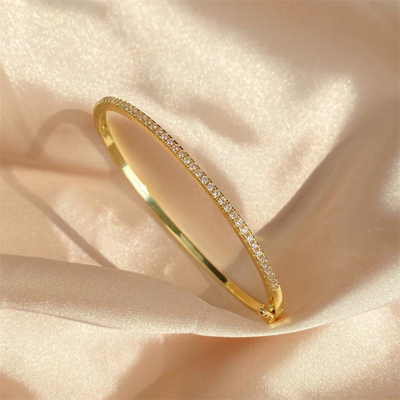 14K Diamond Pave Cuff Bracelet  |  Womens Bracelets Bracelets Bracelets