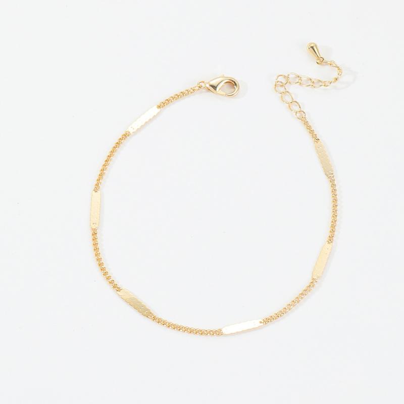 18K Bar By-The-Inch Bracelet On 14K Chain  |  Womens Bracelets Bracelets Bracelets