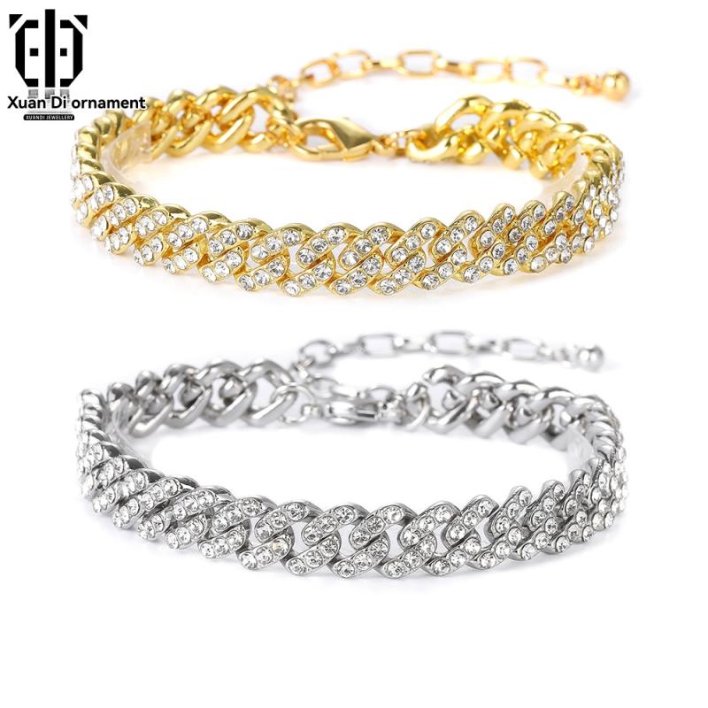 18K White Gold Paveflex Two-Row Diamond Bracelet  |  Womens Bracelets Bracelets Bracelets