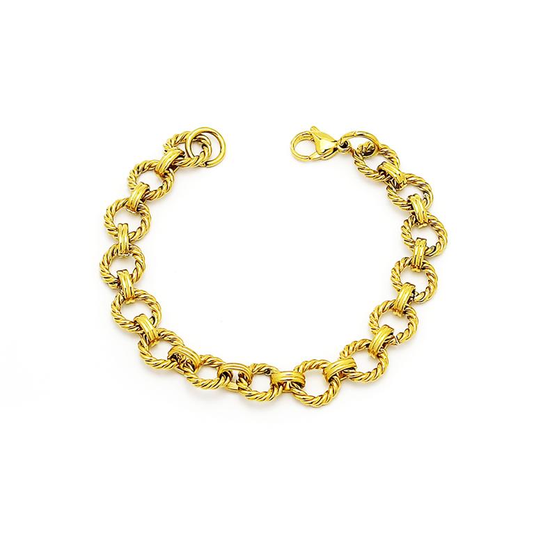 19K Borghese Link Bracelet  |  Womens Bracelets Bracelets 05 Yellow Gold