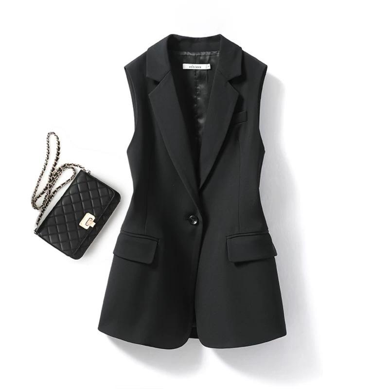 Alexa Single-Breasted Halter Vest  |  Womens Tailored Suiting Clothing BLACK