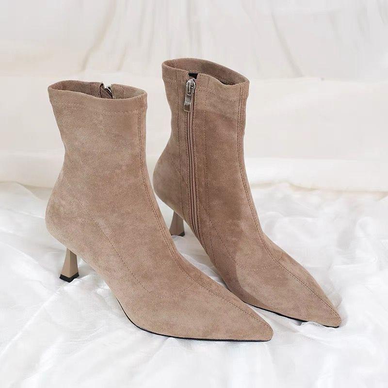 Alizze Suede Ankle Booties  |  Womens Booties Booties Booties