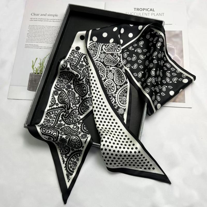 All-Over Dg Polka-Dot Silk Square Scarf  |  Womens Scarves & Wraps Accessories DG BCO F NERO