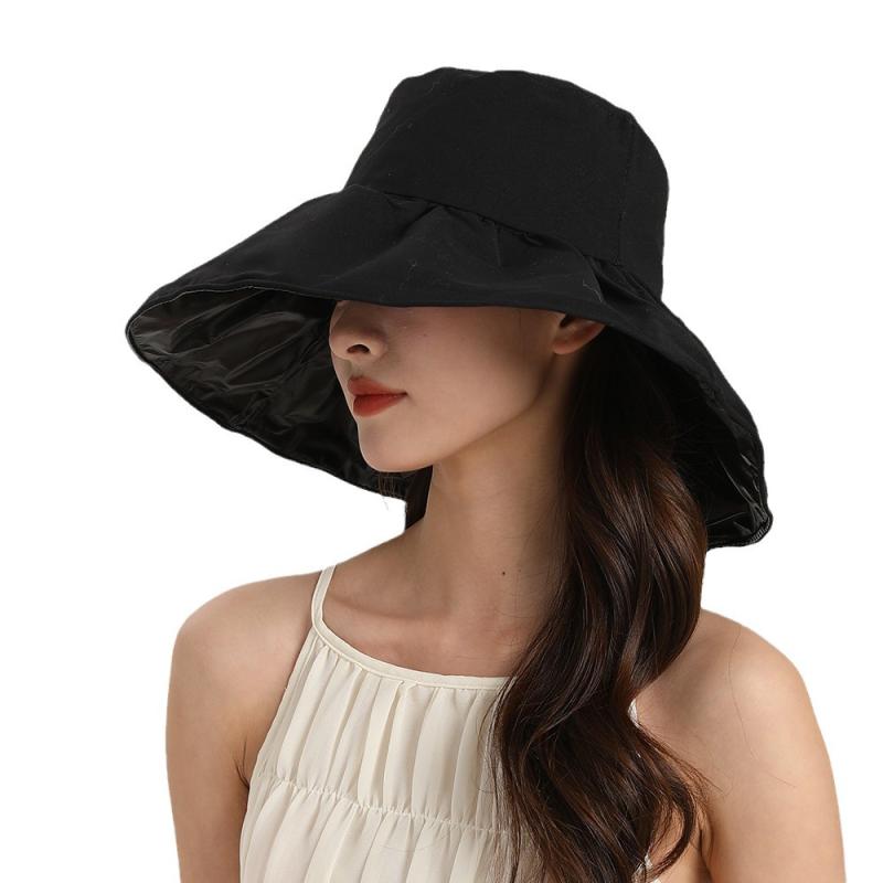 Ally Faux Patent Leather Bucket Hat  |  Womens Hats Accessories BLACK