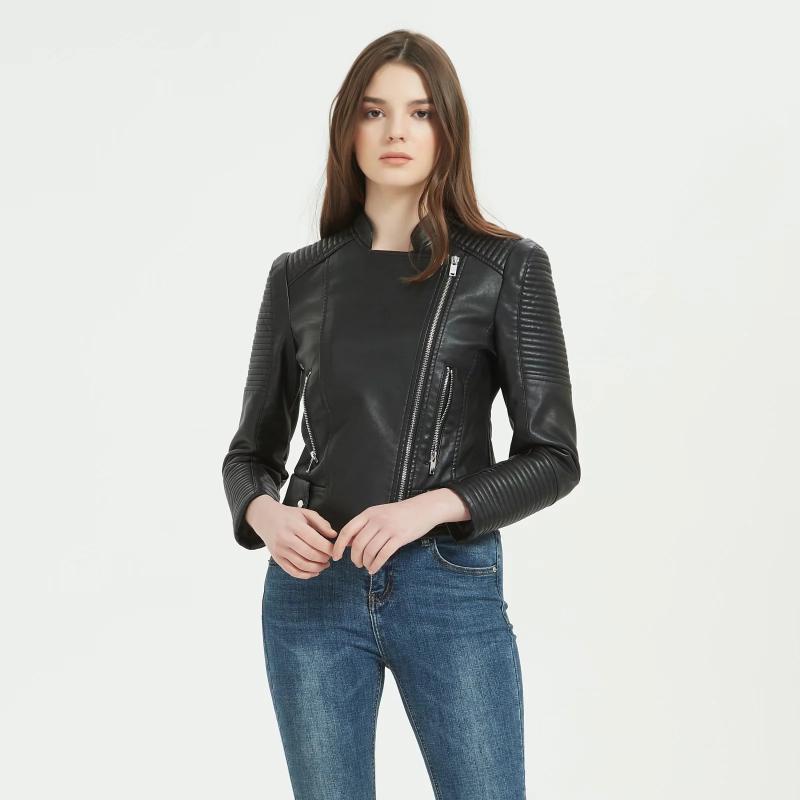 Azra Leather Moto Jacket  |  Womens Jackets & Blazers Clothing BLACK