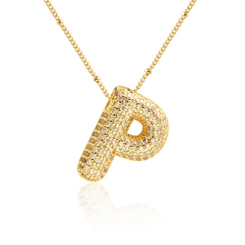 Bold Diamond Pave Initial Necklace  |  Womens Necklaces Jewelry Necklaces