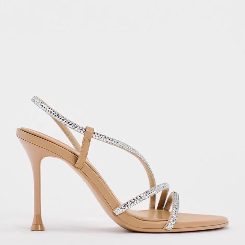 Brooke Strass Silk Strappy Sandals  |  Womens Pumps & Heels Pumps & Heels Pumps & Heels