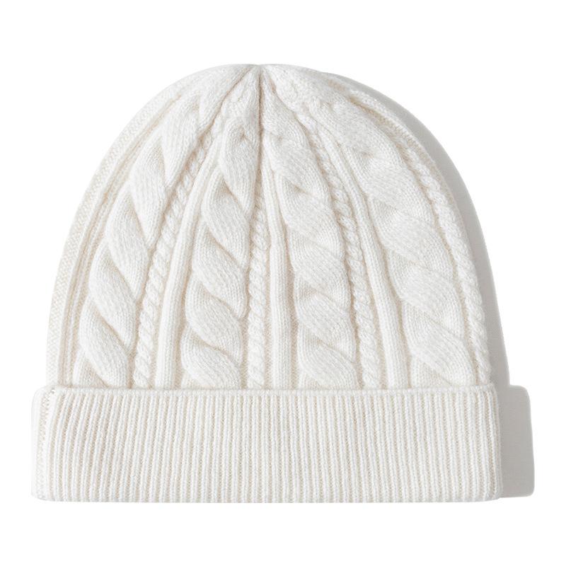 Cable Knit Cashmere Beanie  |  Womens Hats Accessories Camel