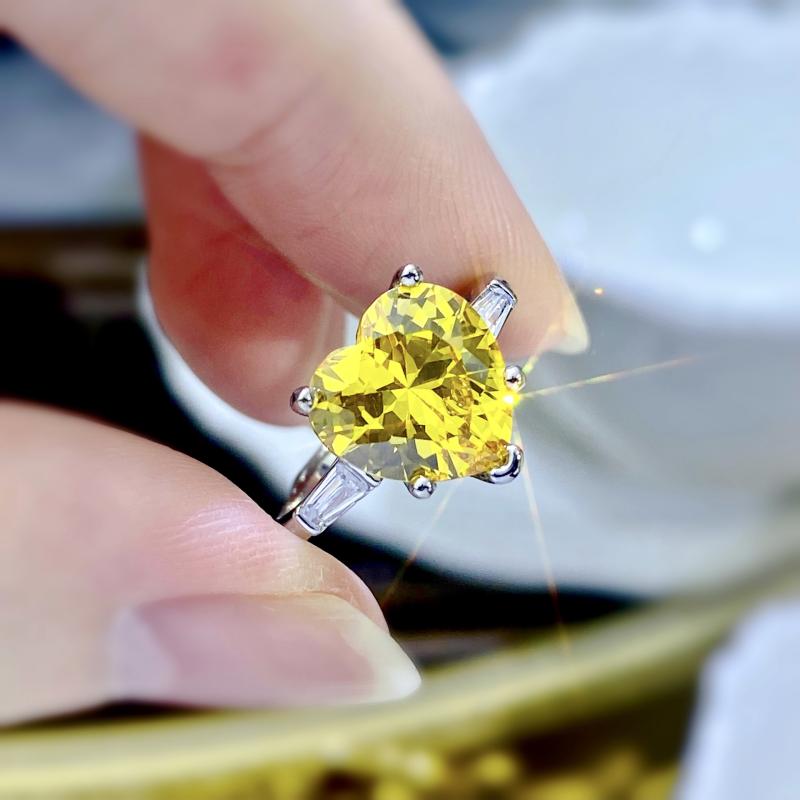 Canary Cubic Zirconia Cushion Ring, 8.75 Tcw  |  Womens Rings Jewelry CANARY