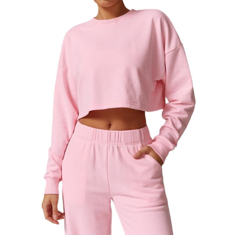 Casaco Long-Sleeve Crop Top  |  Womens Tops Clothing PINK