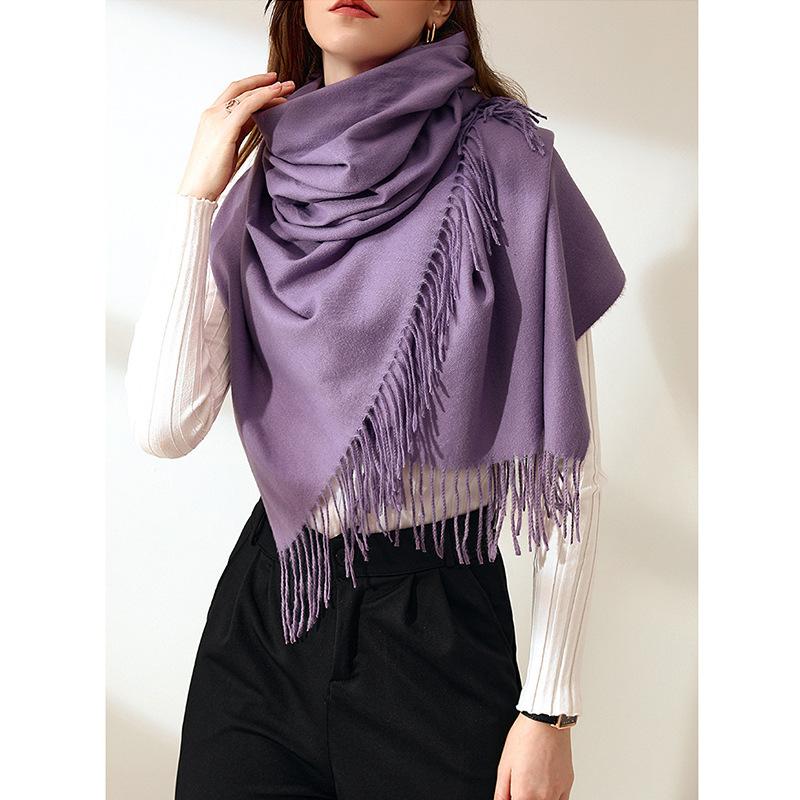 Cashmere Fringe-Trim Opera Stole  |  Womens Scarves & Wraps Accessories BLACK