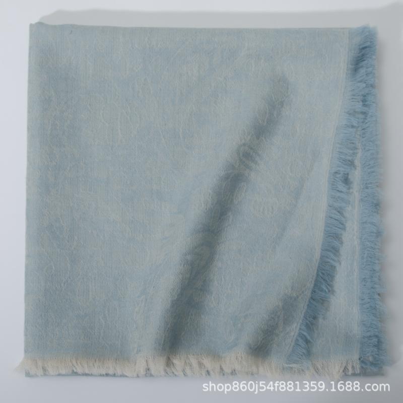 Cashmere Silk Scarf  |  Womens Scarves & Wraps Accessories BLEACHED DENIM