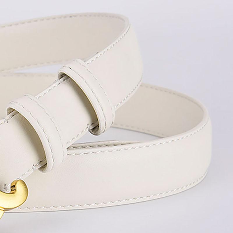 Cl Logo Leather Belt  |  Womens Belts Accessories Belts