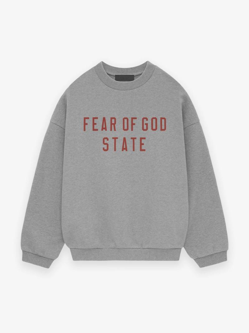 Collegiate Sweatshirt  |  Womens Sweaters Clothing HEATHER GREY