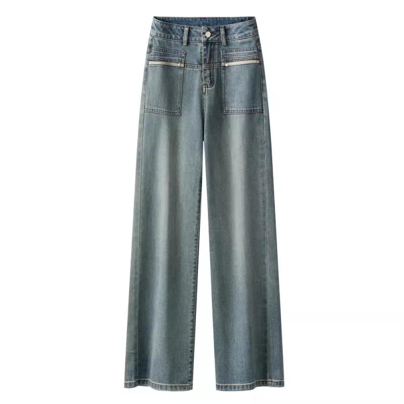 Crosbie Wide-Leg Jeans With Pocket Details  |  Womens Jeans Clothing AMETHYST