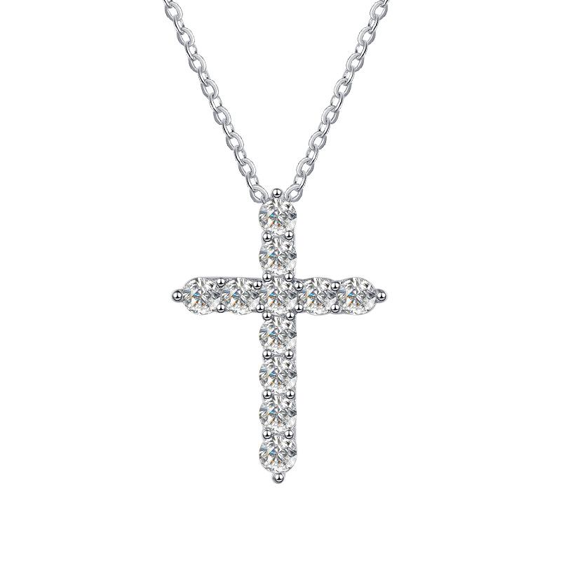 Cross Necklace With Diamonds  |  Womens Diamonds Diamonds Diamonds