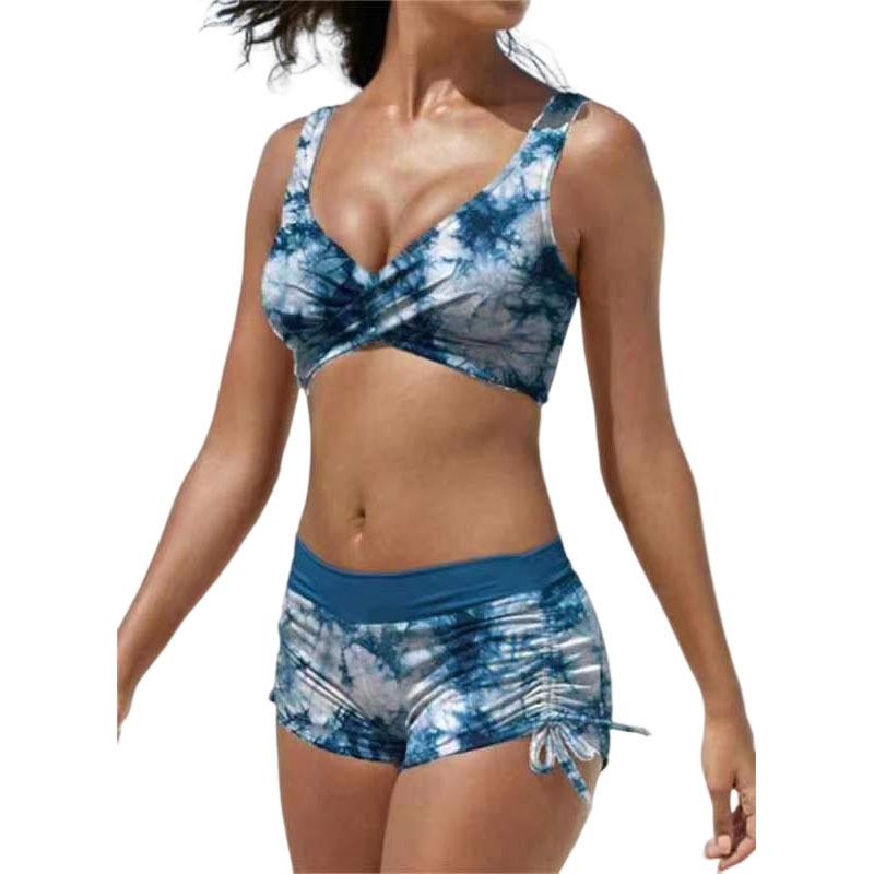 Daisyfield Cross Front Multifit Bikini Top  |  Womens Swimwear & Coverups Clothing BLUE