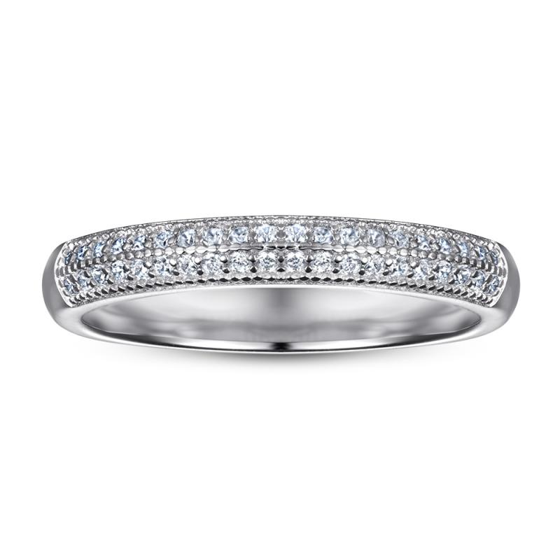 Diamond Game 14K White Gold Diamond Bangle  |  Womens Bracelets Bracelets Bracelets