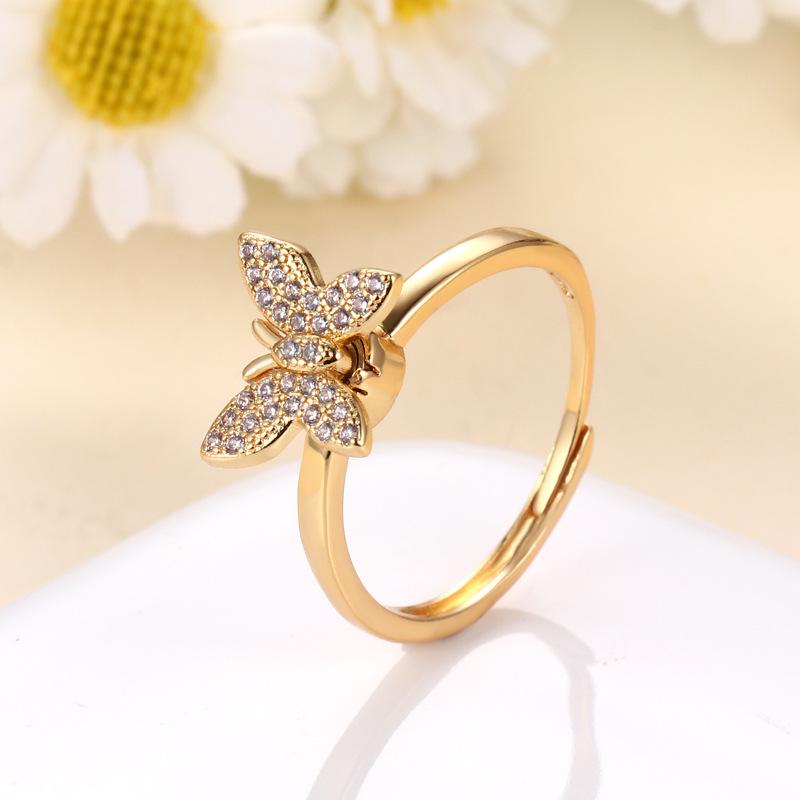 Diamond Tea Rose Ring  |  Womens Rings Jewelry Rings