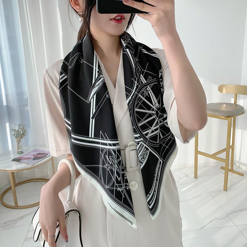 Eagle Flight Sheer Silk Shawl  |  Womens Scarves & Wraps Accessories 1078 BLACK IVORY