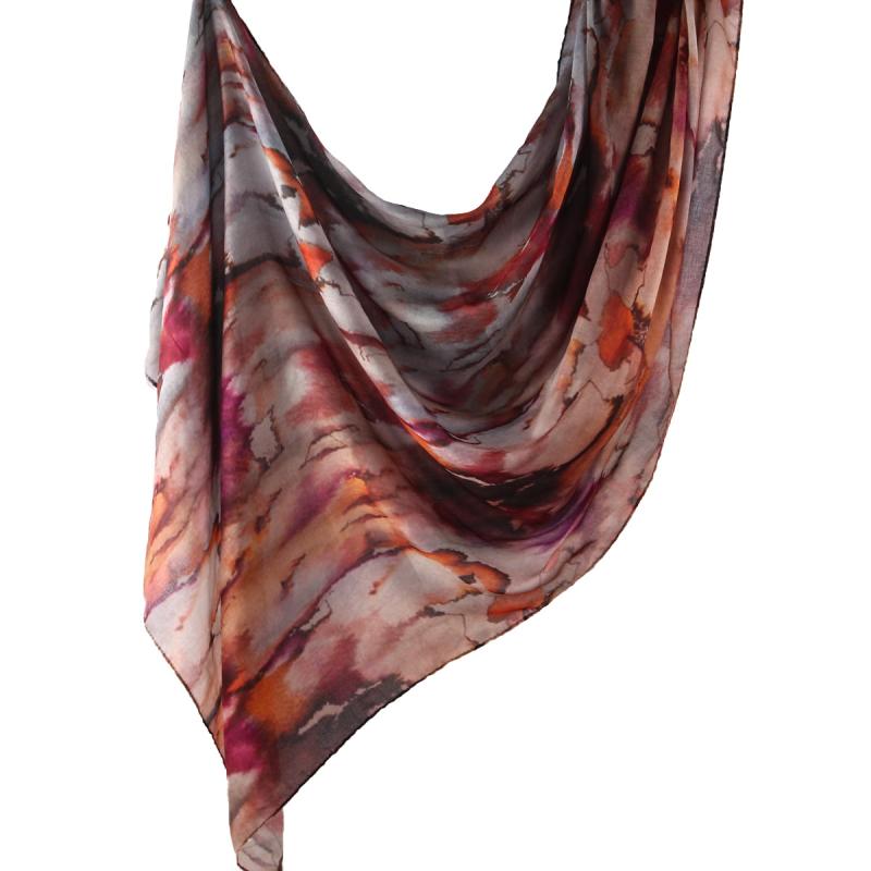 Eden Cashmere-Blend Printed Poncho  |  Womens Scarves & Wraps Accessories PINK