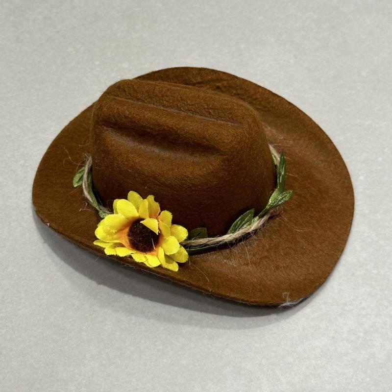 Edith Merino Wool Fedora With Dried Florals  |  Womens Hats Accessories Hats