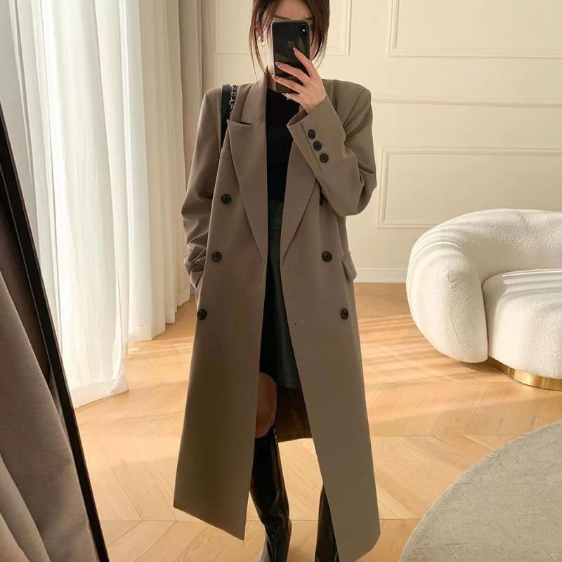 Edmont Double-Breasted Long Coat  |  Womens Coats Clothing Coats