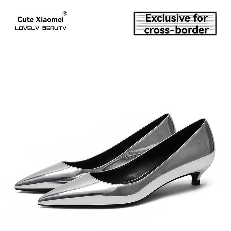 Eva Metallic Kitten-Heel Pumps  |  Womens Pumps & Heels Pumps & Heels Pumps & Heels