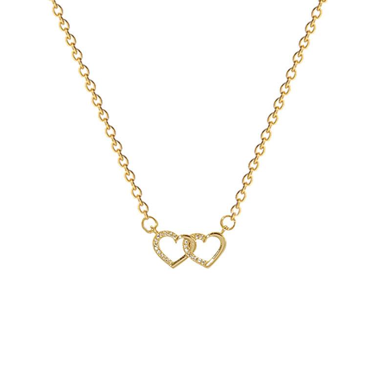 Flawless Interlocking Heart Pendant Necklace  |  Womens Necklaces Jewelry Necklaces