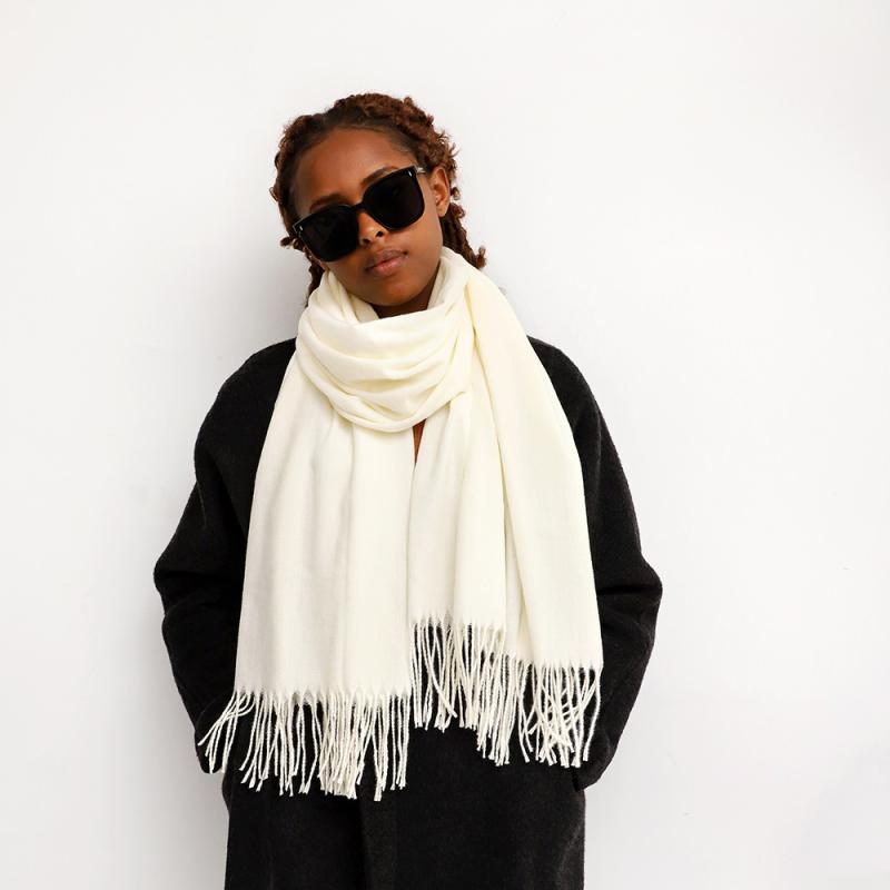 Fringed Cashmere Evening Wrap  |  Womens Scarves & Wraps Accessories BLACK