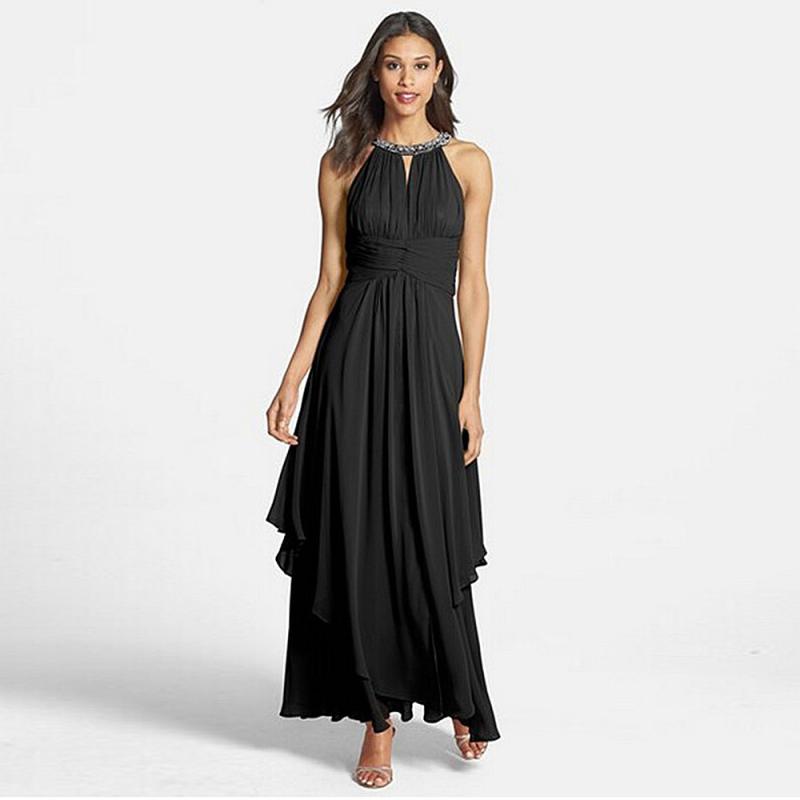 Georgie Pearl-Trim Draped Midi Dress  |  Womens Evening Clothing BLACK