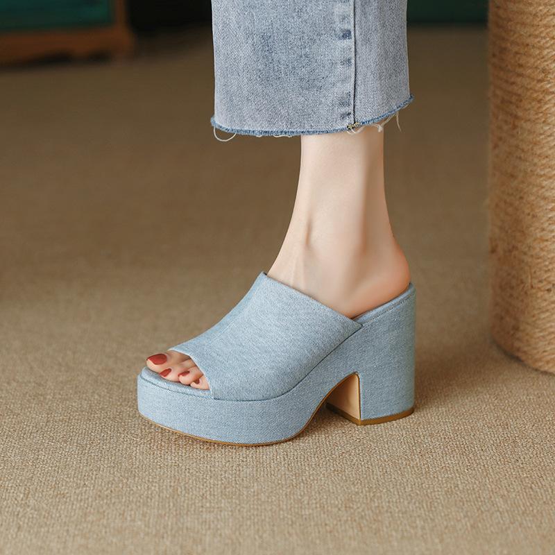 Holly Mules  |  Womens Mules & Slides Mules & Slides MID BLUE