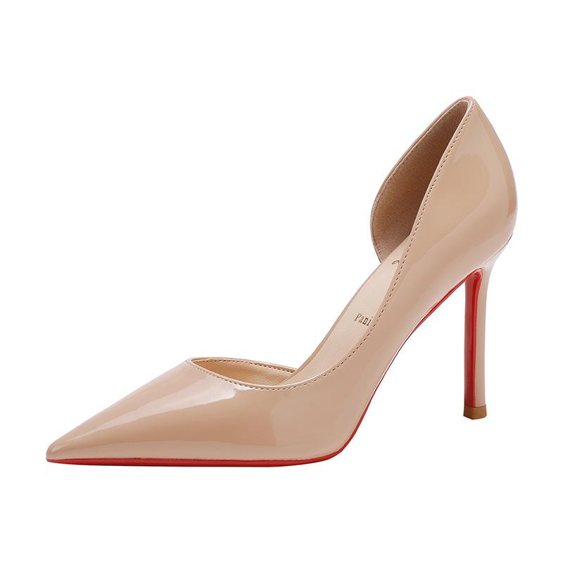 Hot Chick Patent Red Sole Pumps  |  Womens Pumps & Heels Pumps & Heels BLUSH