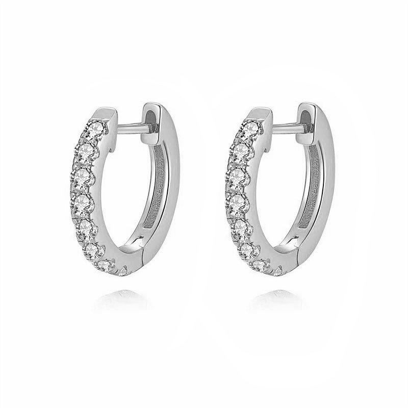 In And Out Diamond Hoop Earrings  |  Womens Earrings Earrings Earrings