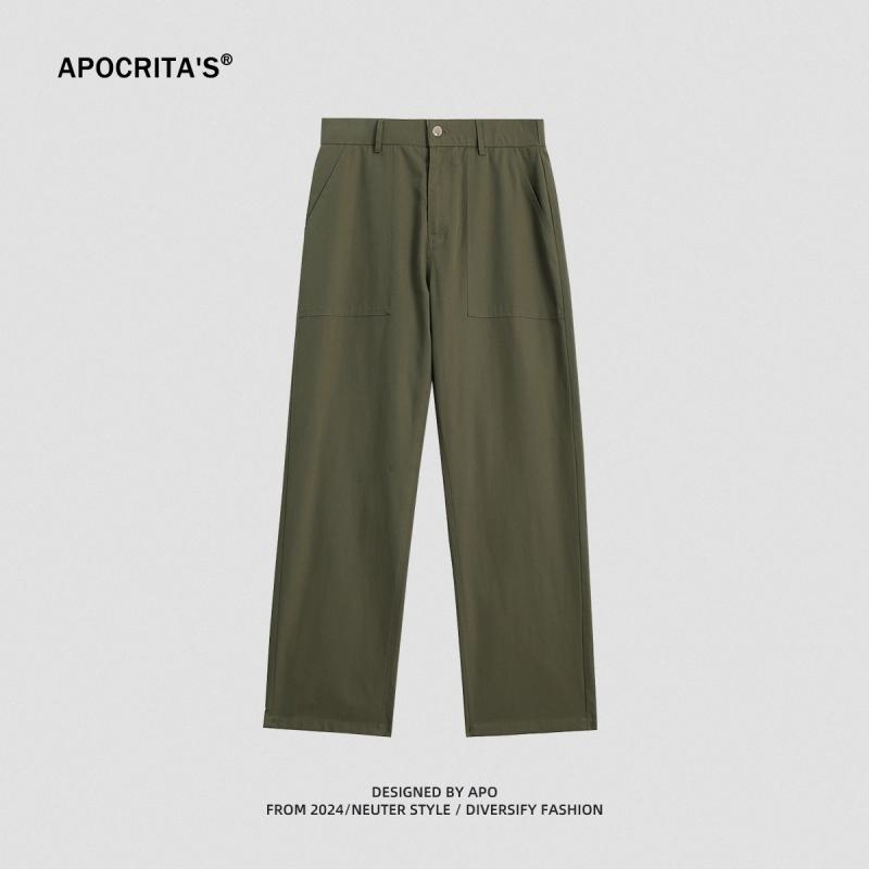 Italian Stretch Viscose Twill Straight-Leg Ankle Pants  |  Womens Pants & Shorts Clothing GREEN