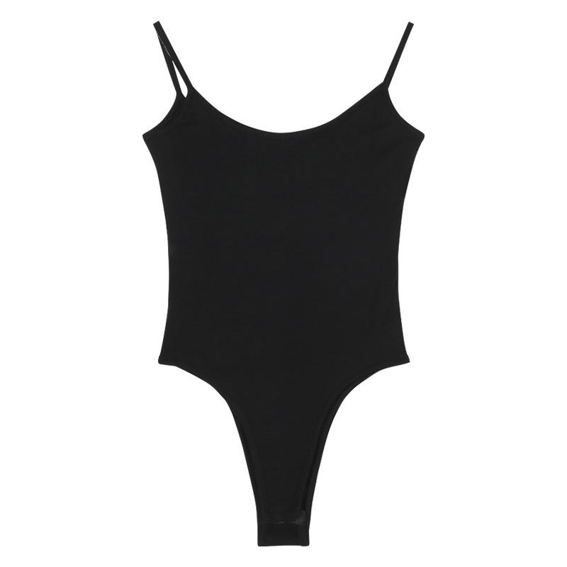 Jamaika Scoop-Neck Thong Bodysuit  |  Womens Lingerie & Shapewear Clothing BLACK