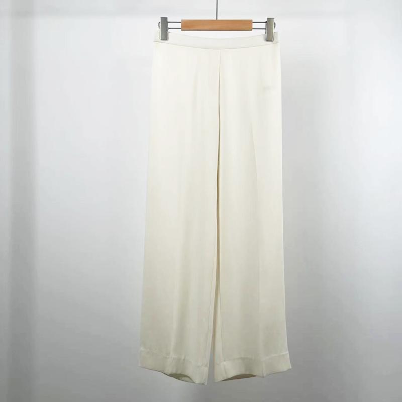 Jones Wide-Leg Textured Twill Trousers  |  Womens Pants & Shorts Clothing IVORY