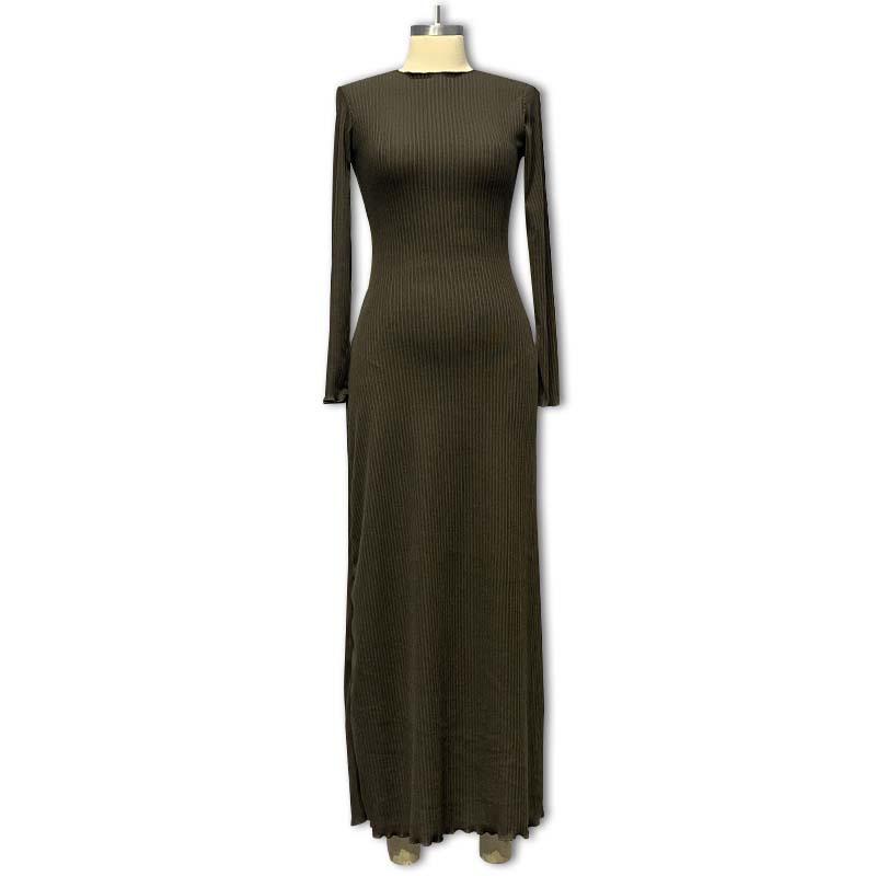 Joni Metallic Rib Long-Sleeve Maxi Sweater Dress  |  Womens Dresses Clothing Dresses