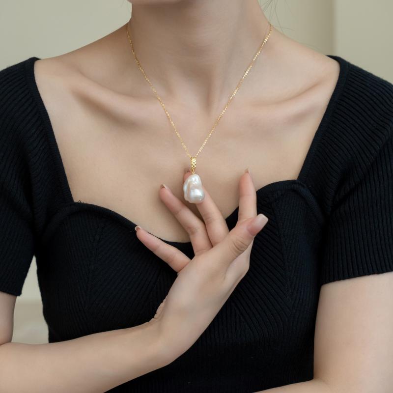 Keila Pearl Pendant Necklace  |  Womens Necklaces Jewelry Necklaces