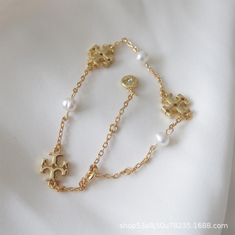 Kira Pearl Delicate Chain Bracelet  |  Womens Bracelets Bracelets Bracelets