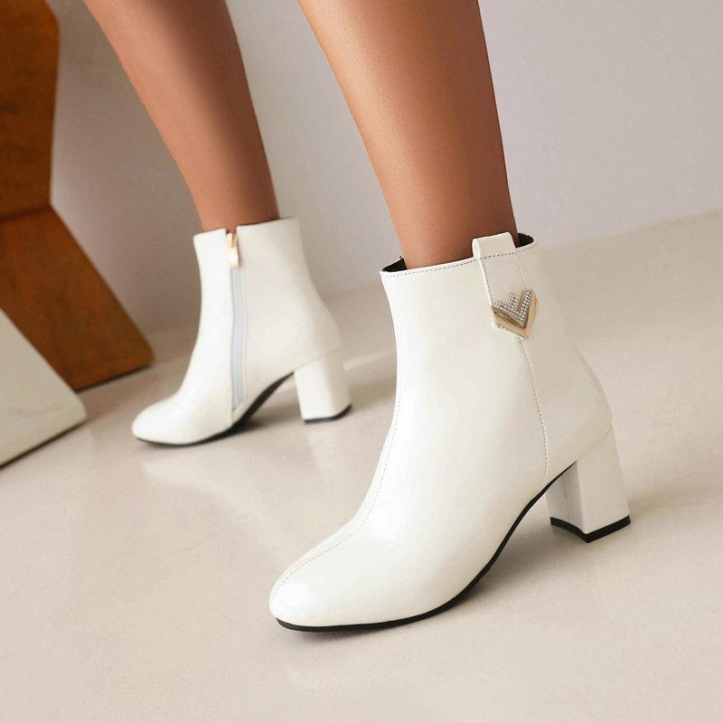 Leather Zip Ankle-Booties  |  Womens Booties Booties Booties