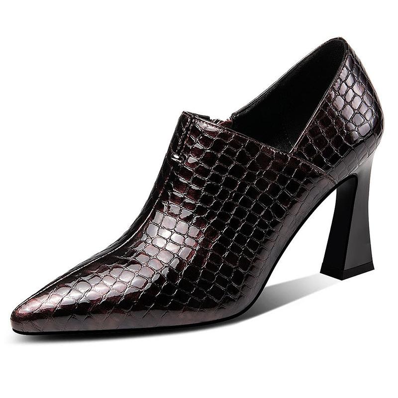 Lewis Croco Block-Heel Pumps  |  Womens Pumps & Heels Pumps & Heels 1000 BLACK