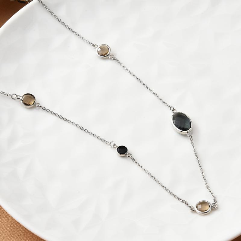 Lollipop Girasole Multi-Stone Station Necklace In Sterling Silver  |  Womens Necklaces Jewelry GIRASOLE