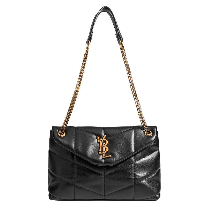 Lou Puffer Toy Ysl Shoulder Bag In Quilted Leather  |  Womens Crossbody Bags Crossbody Bags BLACK