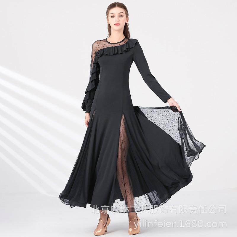 Marion Lace Godet Trumpet Gown  |  Womens Evening Clothing BLACK