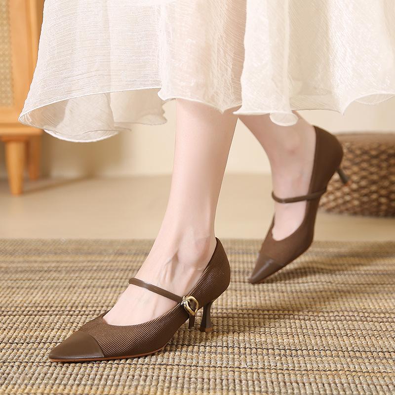 Maureen Leather Dual-Band Mule Pumps  |  Womens Mules & Slides Mules & Slides Mules & Slides