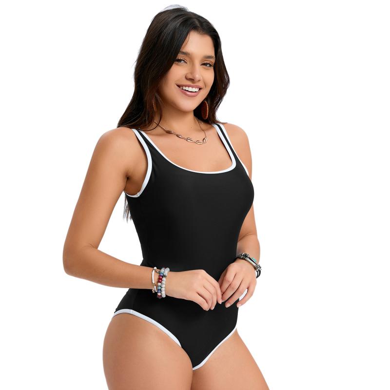 Mckenna Contrast Trim One-Piece Swimsuit  |  Womens Swimwear & Coverups Clothing PEARL