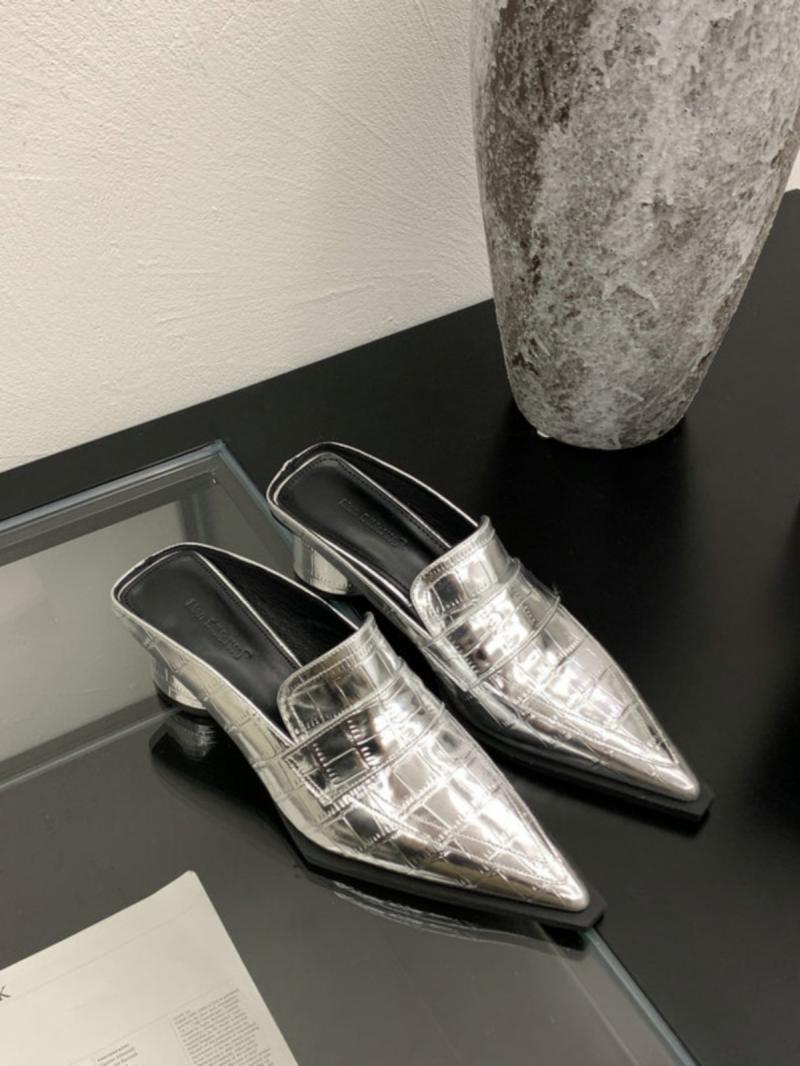 Metallic Penny Loafer Mules  |  Womens Mules & Slides Mules & Slides Mules & Slides