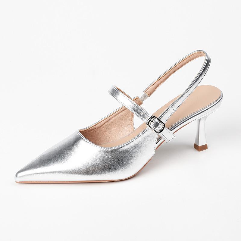 Metallic Slingback Ballerina Pumps  |  Womens Pumps & Heels Pumps & Heels Pumps & Heels