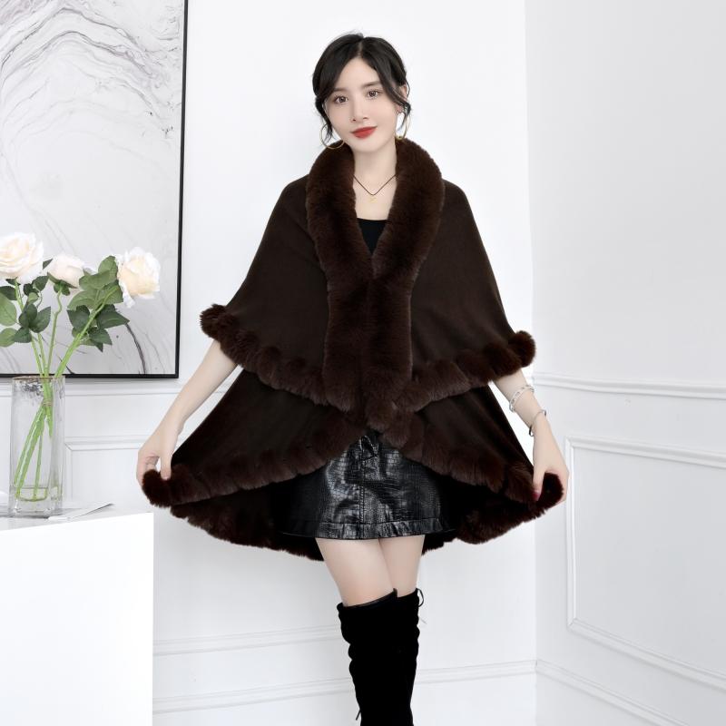 Mink-Like Fur-Free Stole  |  Womens Scarves & Wraps Accessories BROWN